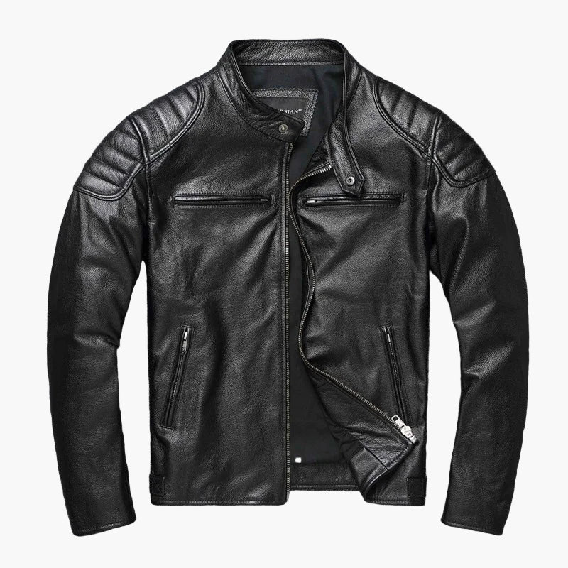 Lune London | Classic motorcycle style biker jacket - Trendy transition jacket, fitted for leisure and everyday wear