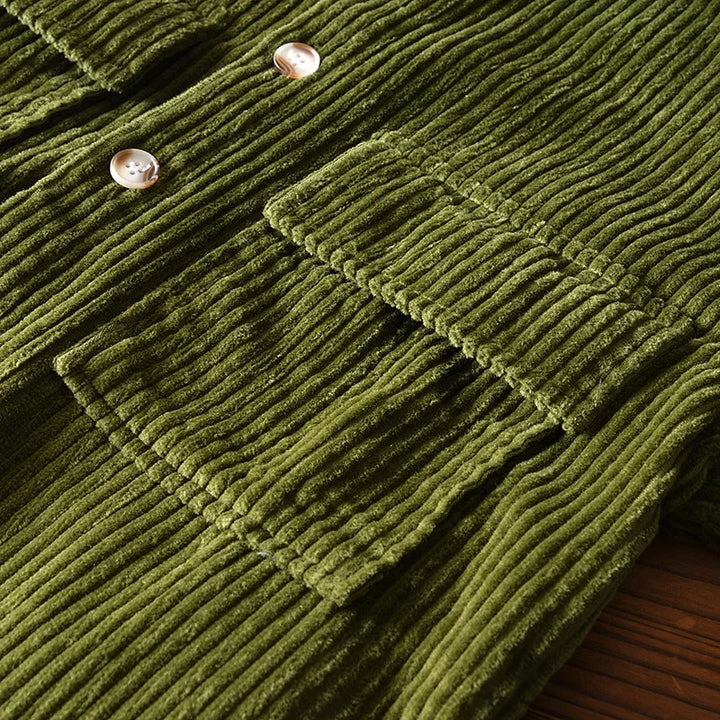 Lune London | Men's Plus Size Thick Corduroy Shirt Made of Cotton