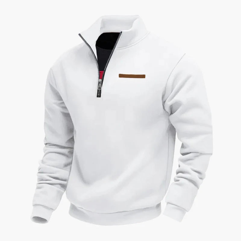 Lune London | Half-zip sweatshirt Leisure pull with high collar - Perfect for travel and everyday life
