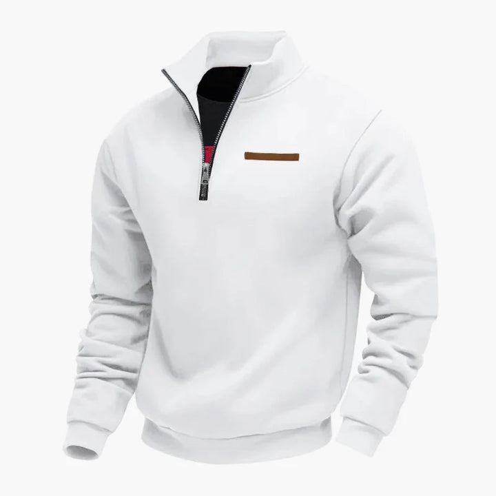 Lune London | Half-zip sweatshirt Leisure pull with high collar - Perfect for travel and everyday life