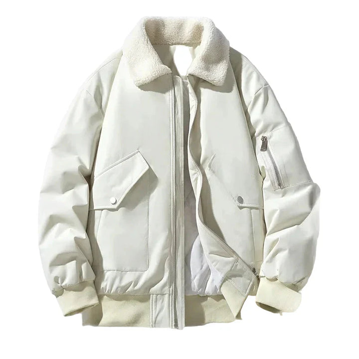 Lune London | Winter bomber jacket with trendy shearling collar - Casual style for cold days