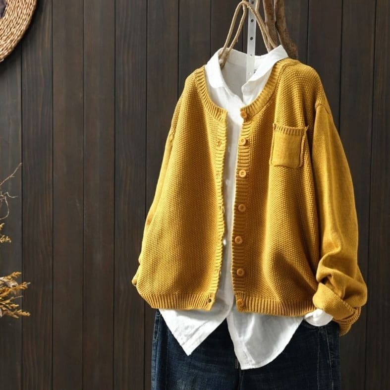 Lune London | Cardigan - Knit - Button Closure - Oversized Fit - Soft and Comfortable