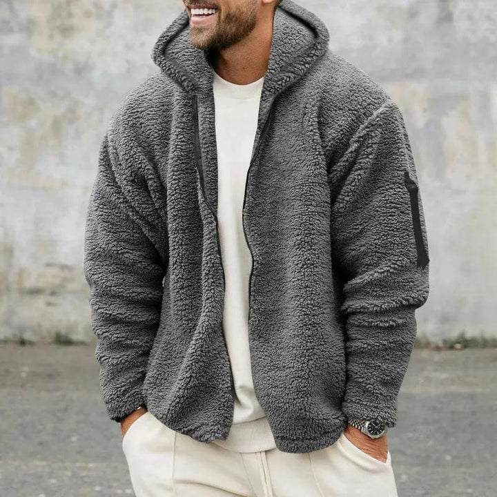Lune London | Veste en polaire pour hommes avec capuche