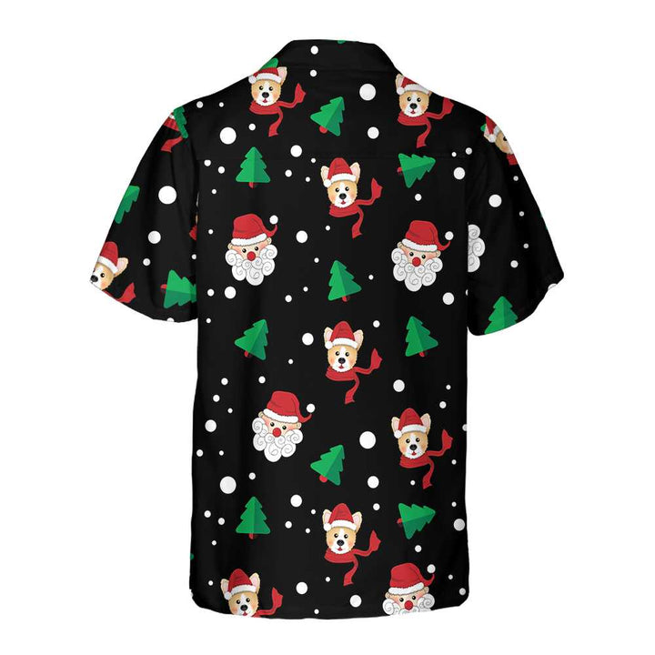 Lune London | Christmas Santa & Corgi Hawaii Shirt, funny Christmas Corgi t-shirt, best Christmas gift idea