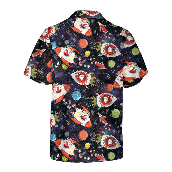 Lune London | Santa in Space Hawaiian Shirt, Fun Santa Shirt, Gift for Christmas