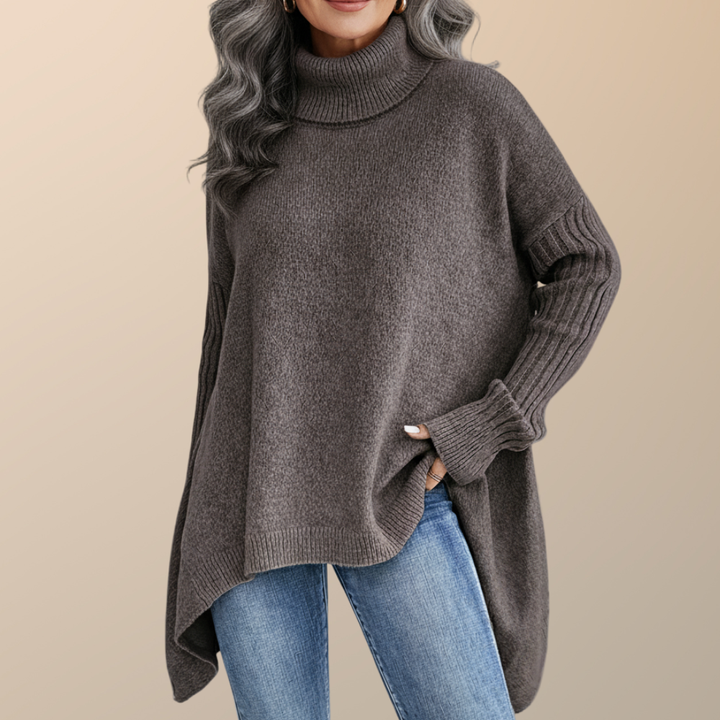 Lune London | Elegant long turtleneck sweater for women