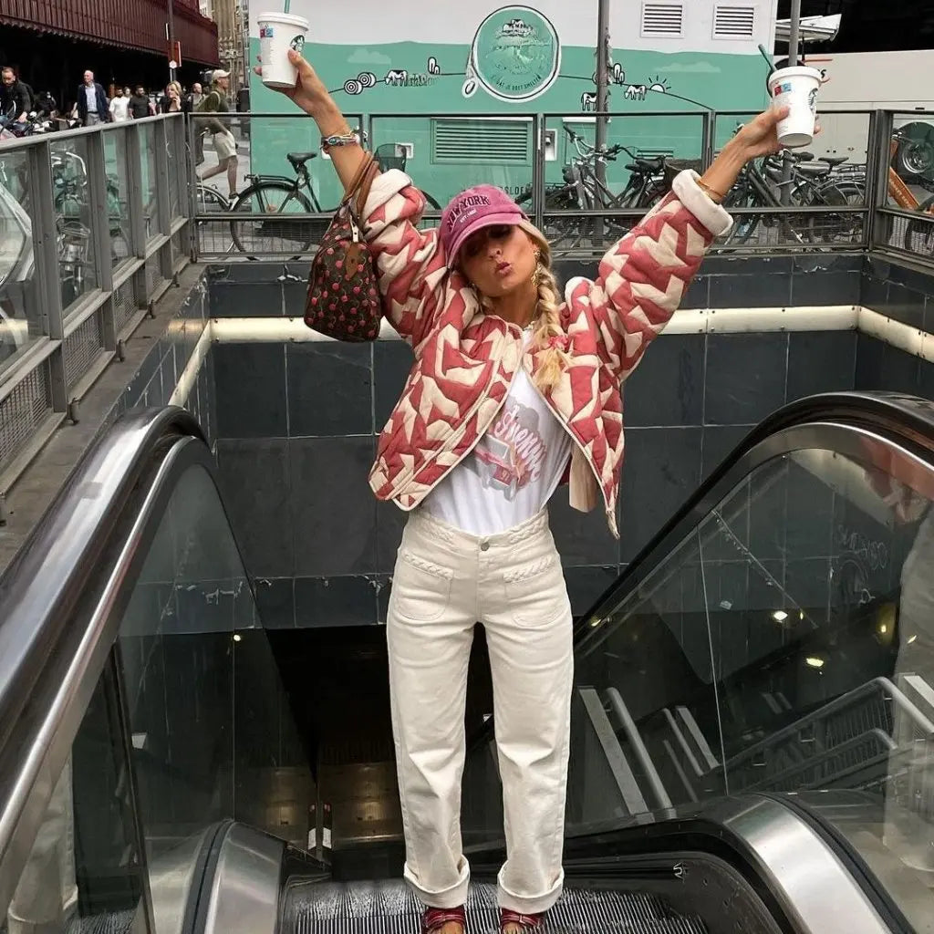 Lune London | Printed Padded Short Coat