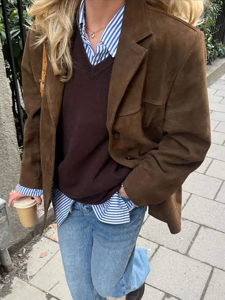 Lune London | Classic Suede Coat for Women