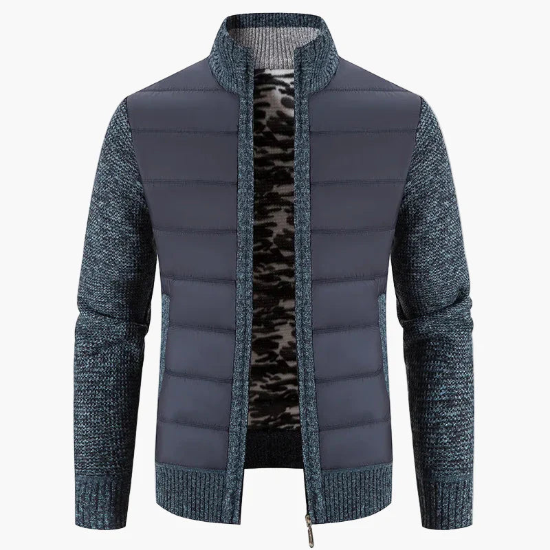 Lune London | Quilted knit jacket with zipper - Urban casual style for everyday life and leisure