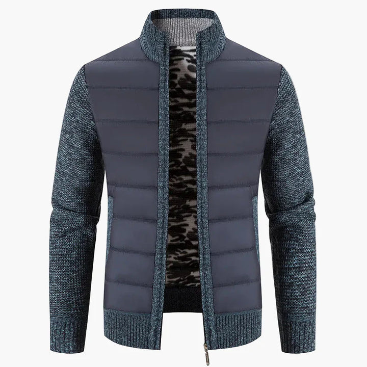 Lune London | Quilted knit jacket with zipper - Urban casual style for everyday life and leisure