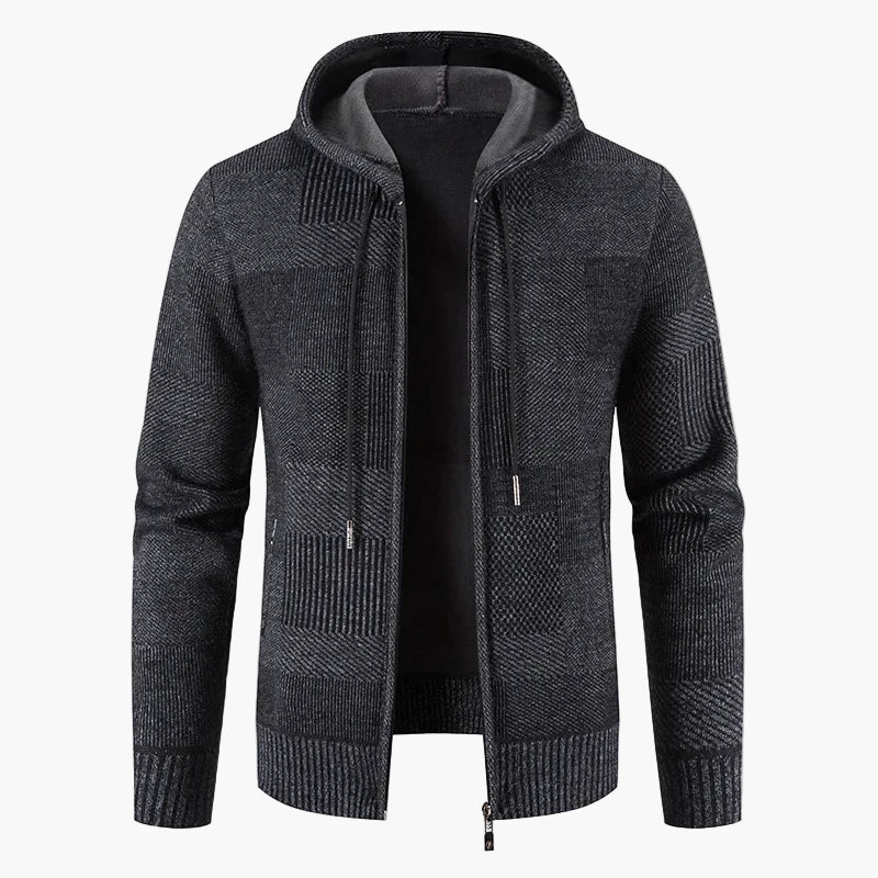 Lune London | Hooded cardigan - Trendy winter jacket for everyday life and leisure