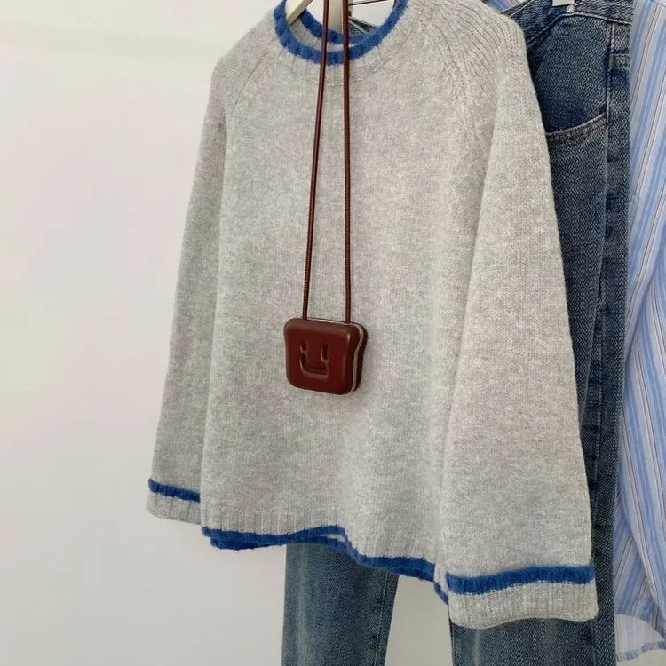 Lune London | Casual knit sweater for autumn - Comfortable leisure sweater with round neck