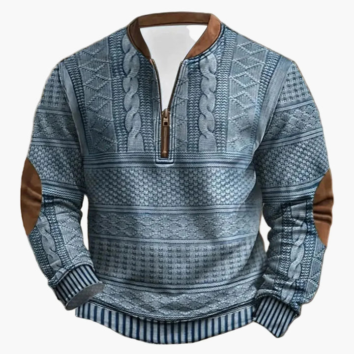 Lune London | Casual outdoor sweater with high collar and zipper - Trendy sweatshirt for everyday and leisure