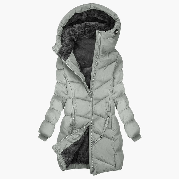 Lune London | Long Winter Down Coat with Hood - Windproof, Warm Outdoor Parker