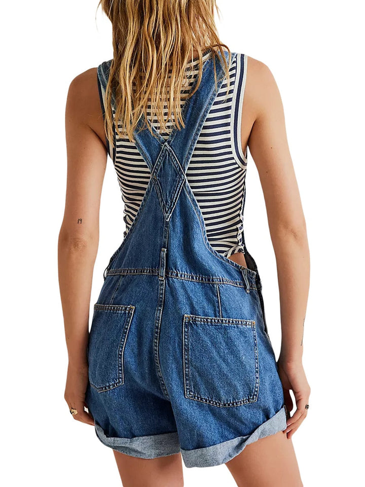 Lune London | Sleeveless Denim Overall Jumpsuit for Women