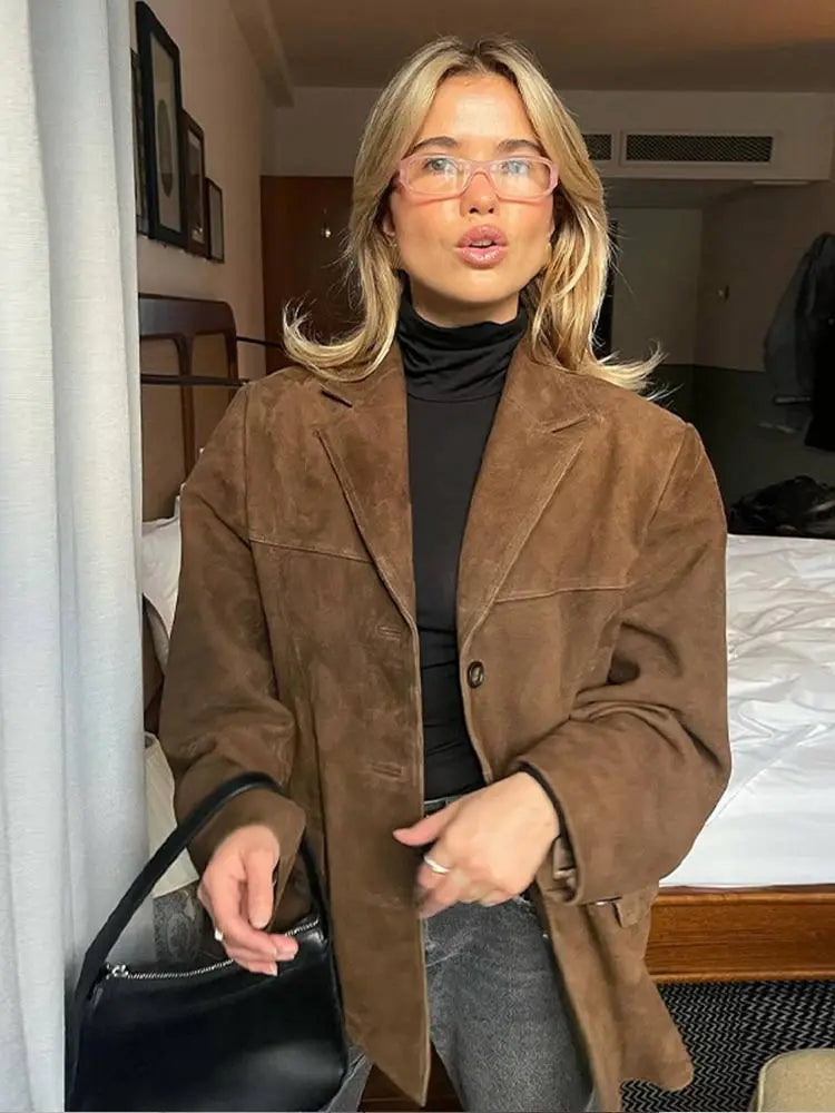 Lune London | Classic Suede Coat for Women