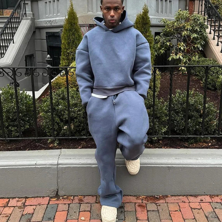 Lune London | Men's Cotton Tracksuit Hoodie Straight Pants