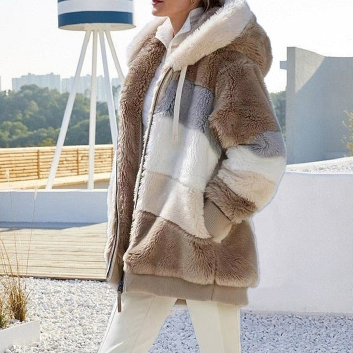 Lune London | Plush jacket with hood Delightfully warm, soft & stylish