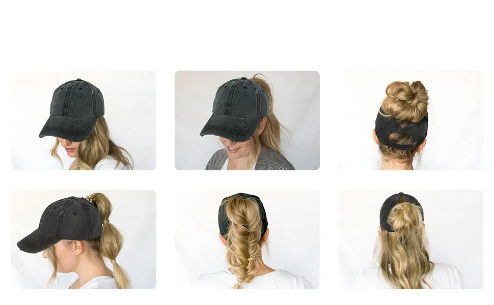 Lune London | Ponytail Baseball Cap with Breathable Comfort and UV Protection