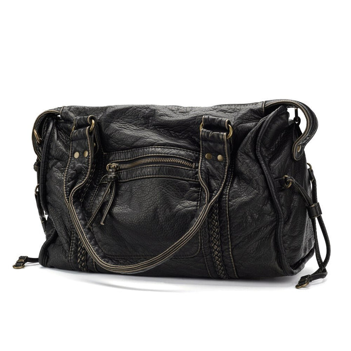 Lune London | Obsidian Luxury Black Leather Handbag