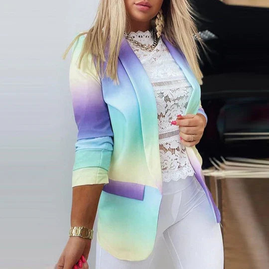 Lune London | Blazer Tie-Dye à manches longues pour femmes