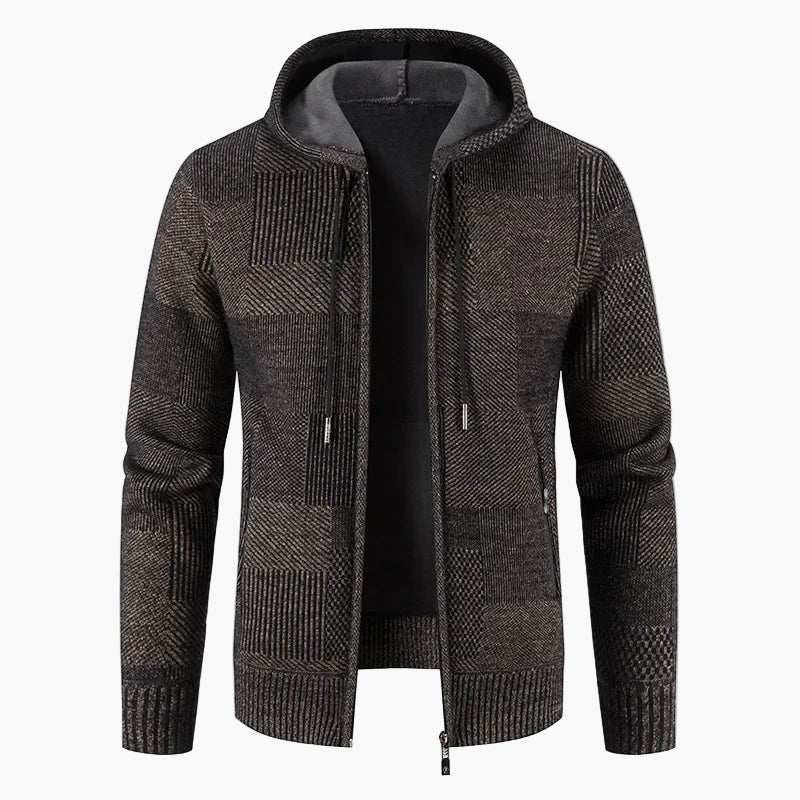 Lune London | Hooded cardigan - Trendy winter jacket for everyday life and leisure
