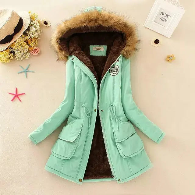 Lune London | Warm Padded Winter Jacket with Hood for Women
