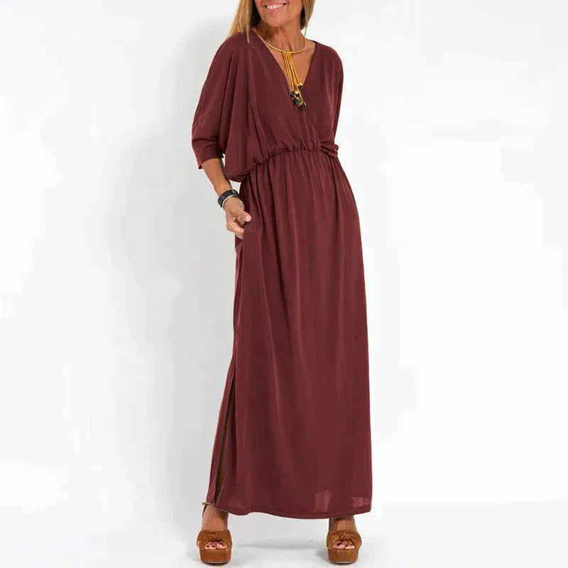 Lune London | Elegant Boho Maxi Dress with Waistband