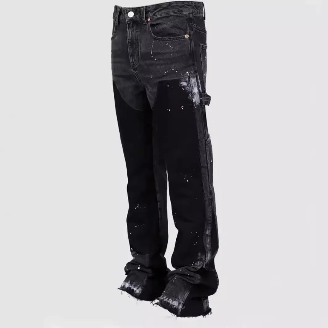 Chic Und Stil | Flared Jeans In Layered Look for Men