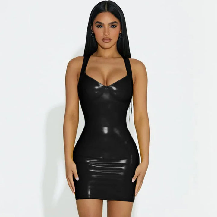 Lune London | Latex Dress with Adjustable Straps