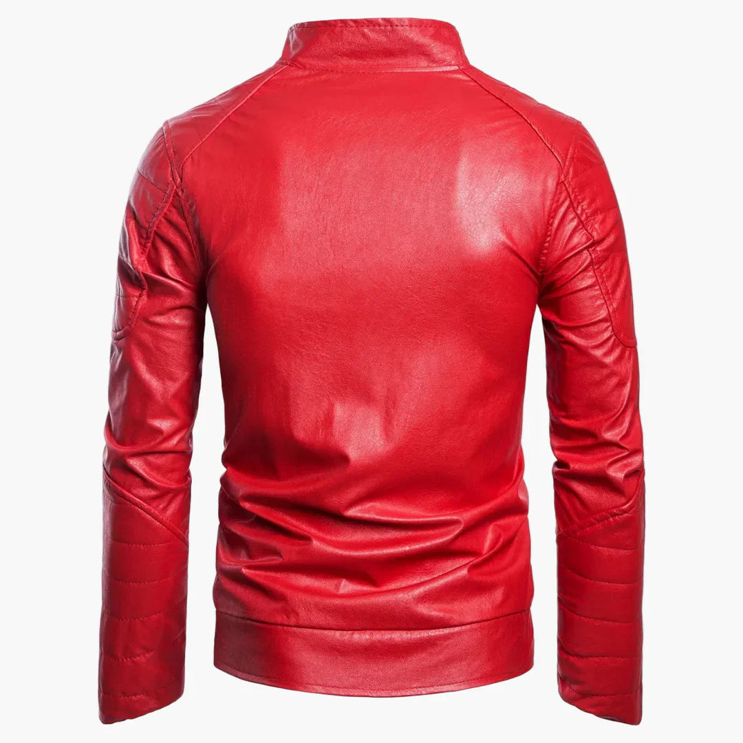 Lune London | Biker-style transitional jacket with high collar and diamond design - Perfect for everyday and leisure