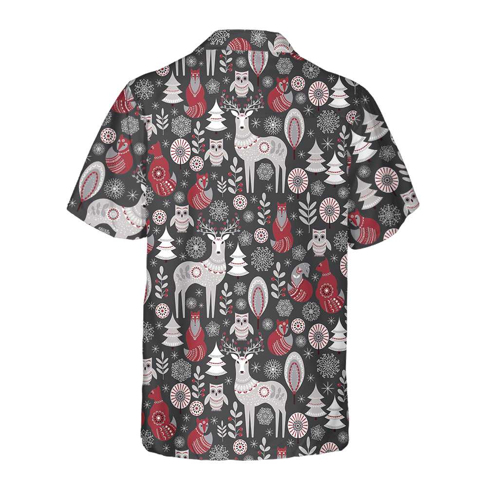 Lune London | Hawaiian shirt Scandinavian forest animals, Cool Christmas shirt for men and women