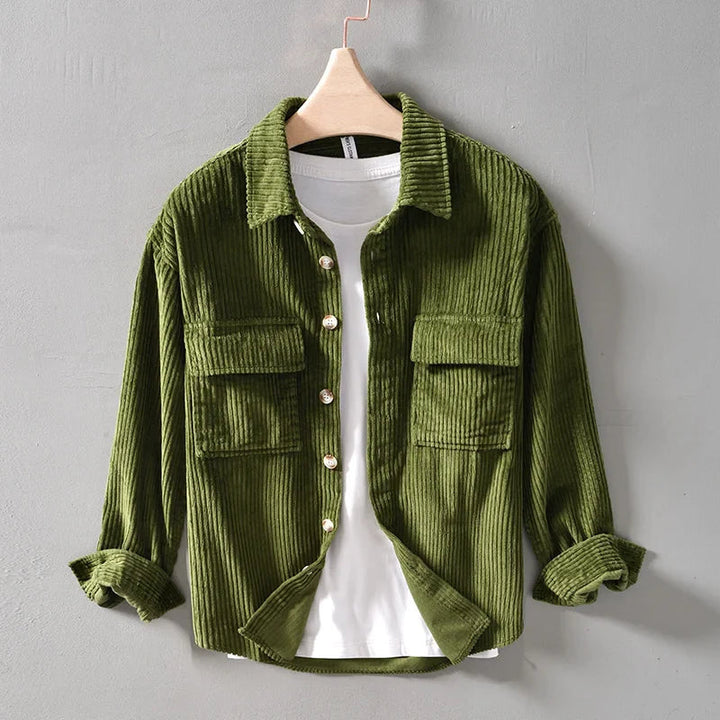 Lune London | Men's Plus Size Thick Corduroy Shirt Made of Cotton