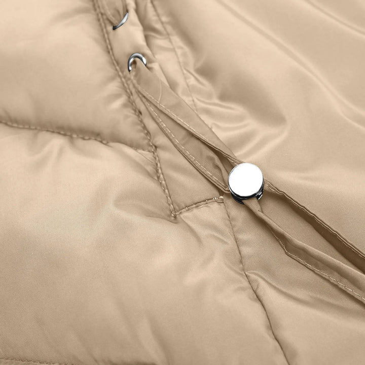 Lune London | Long Winter Down Coat with Hood - Windproof, Warm Outdoor Parker