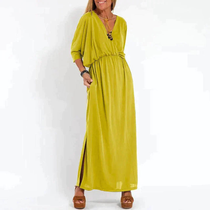 Lune London | Elegant Boho Maxi Dress with Waistband