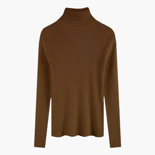 Lune London | Basic ribbed turtleneck sweater with long sleeves - Versatile autumn and winter look