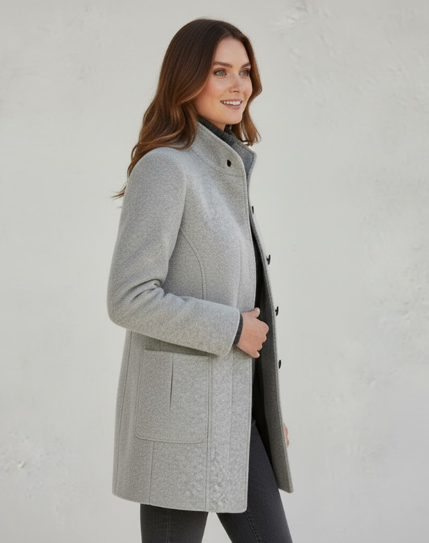 Lune London | Elegant modern short coat transition jacket for everyday and work