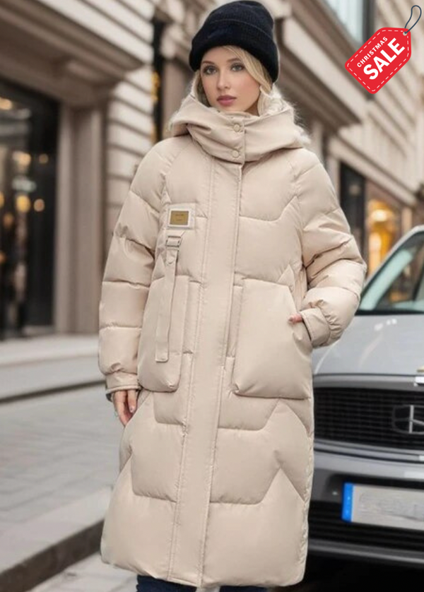 Lune London | Long quilted jacket cut