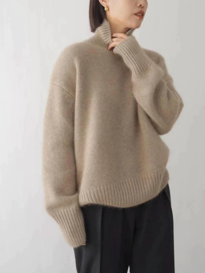 Lune London | Turtleneck sweater - Soft fine knit cashmere - Warm & Elegant - Timeless design