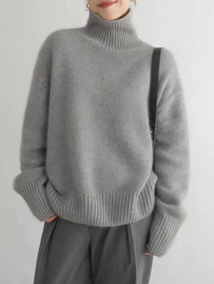 Lune London | Turtleneck sweater - Soft fine knit cashmere - Warm & Elegant - Timeless design