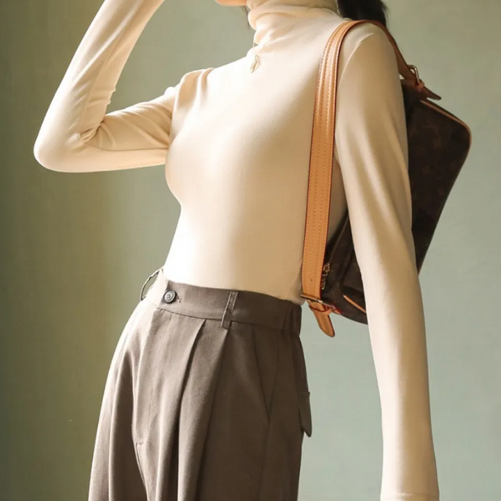 Lune London | Velvet Turtleneck Sweater for Women