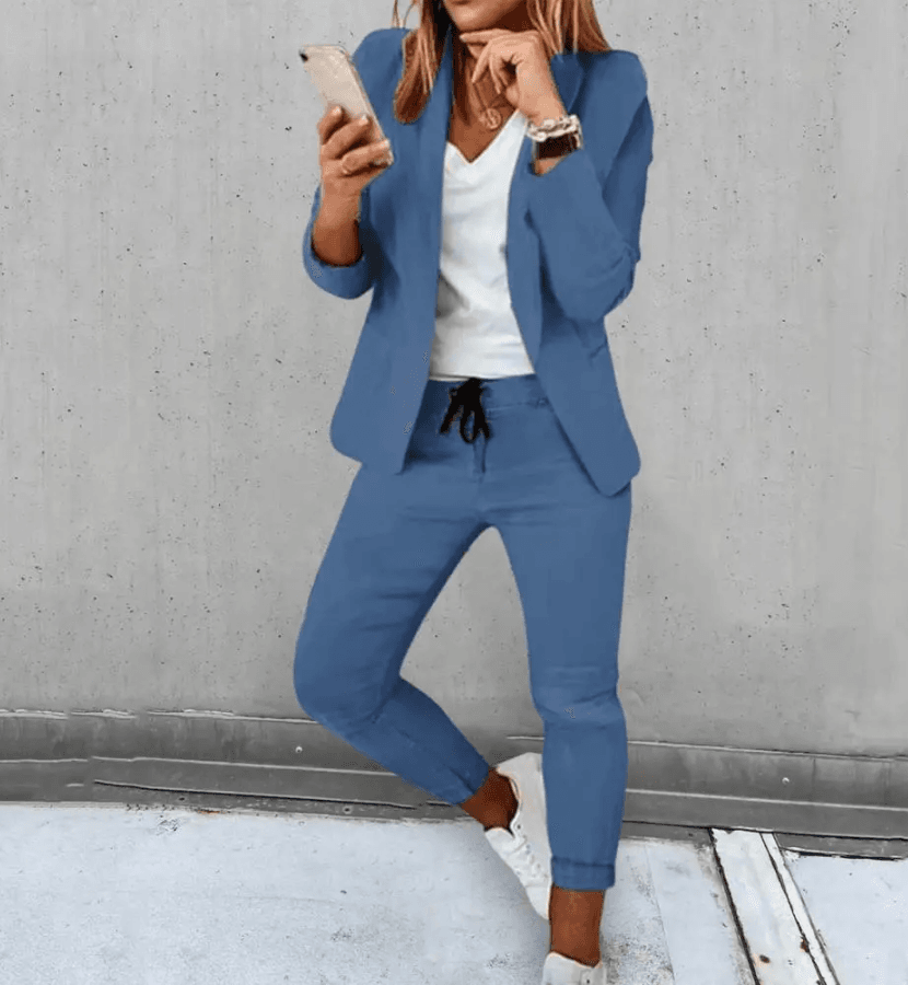 Lune London | Blazer Femme - Moderne - Confortable et polyvalent - Parfait pour le travail et pour sortir le soir