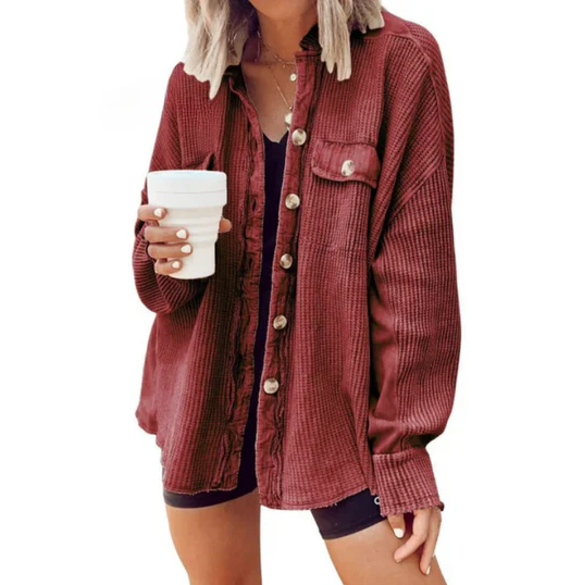Lune London | irregular hoodie jacket in corduroy
