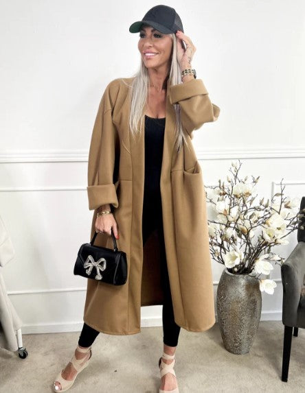 Lune London | oversized coat with seams and transparent pockets