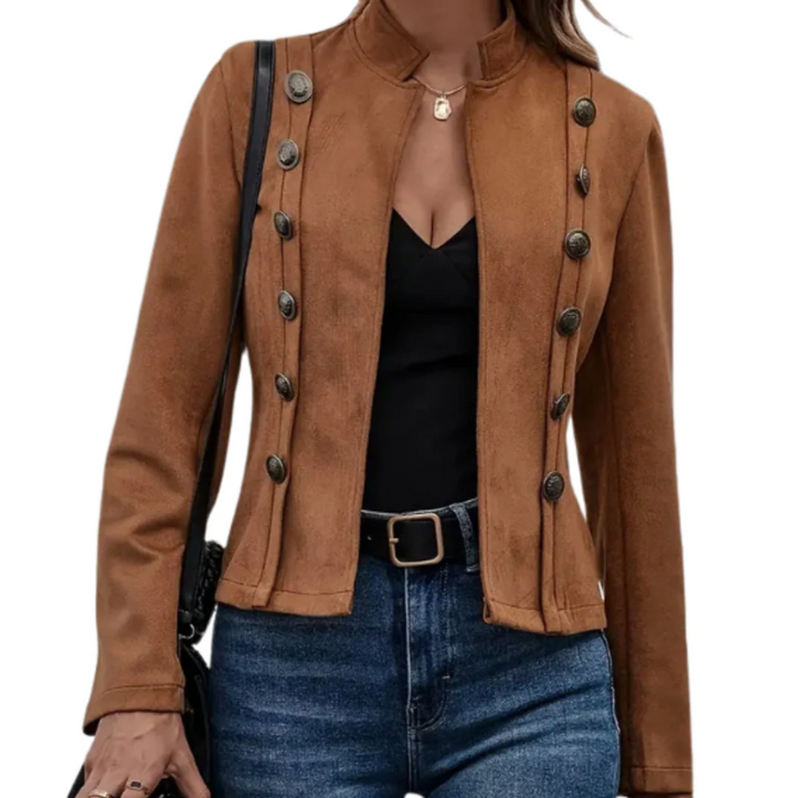 Lune London | manteau élégant pour femmes avec fermeture à double bouton