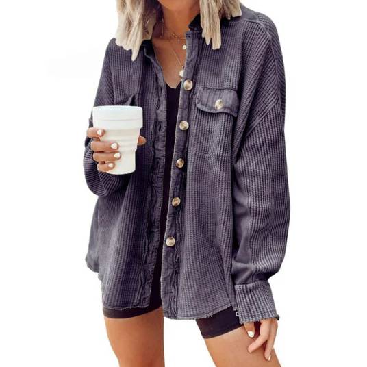 Lune London | irregular hoodie jacket in corduroy
