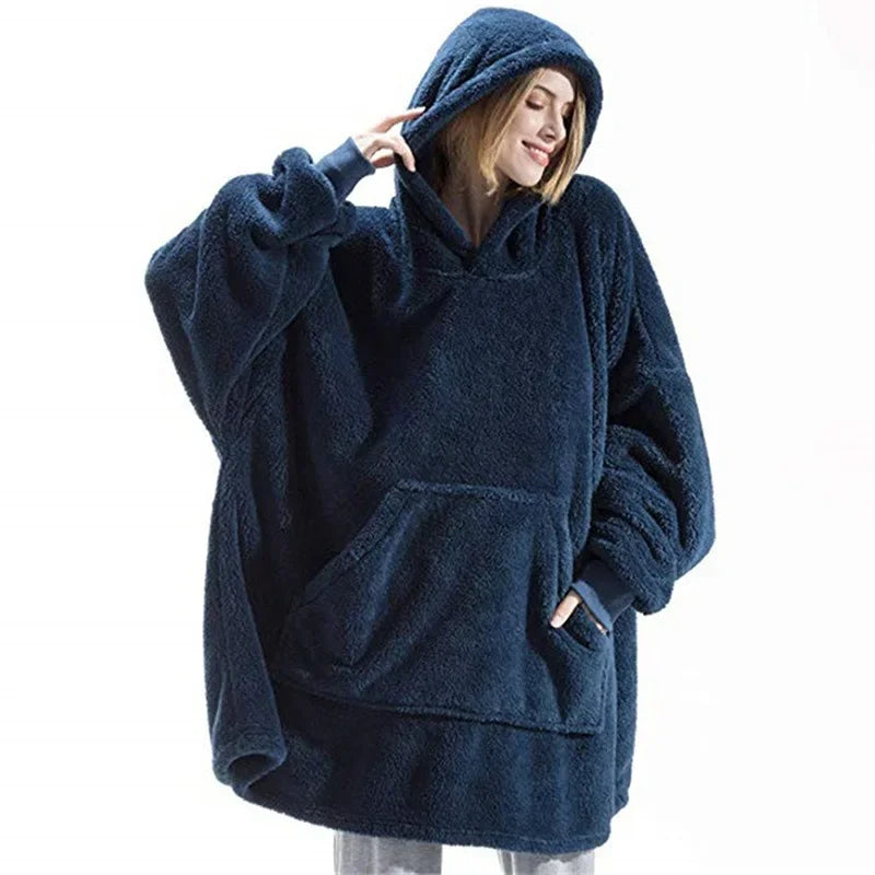 Lune London | Oversized Flannel Blanket Hoodie for Men & Women