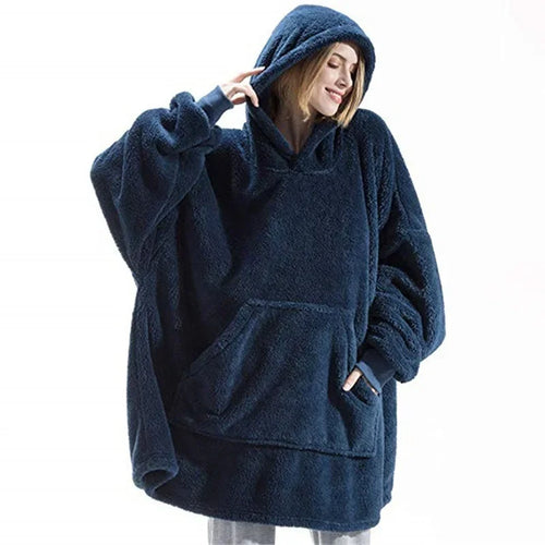 Lune London | Oversized Flannel Blanket Hoodie for Men & Women