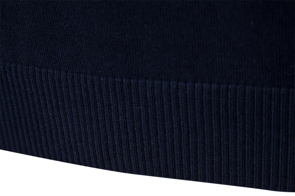 Lune London | Knitted sweater with quarter zip - Elegant fine knit for work and leisure