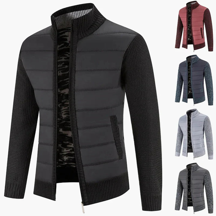 Lune London | Quilted knit jacket with zipper - Urban casual style for everyday life and leisure